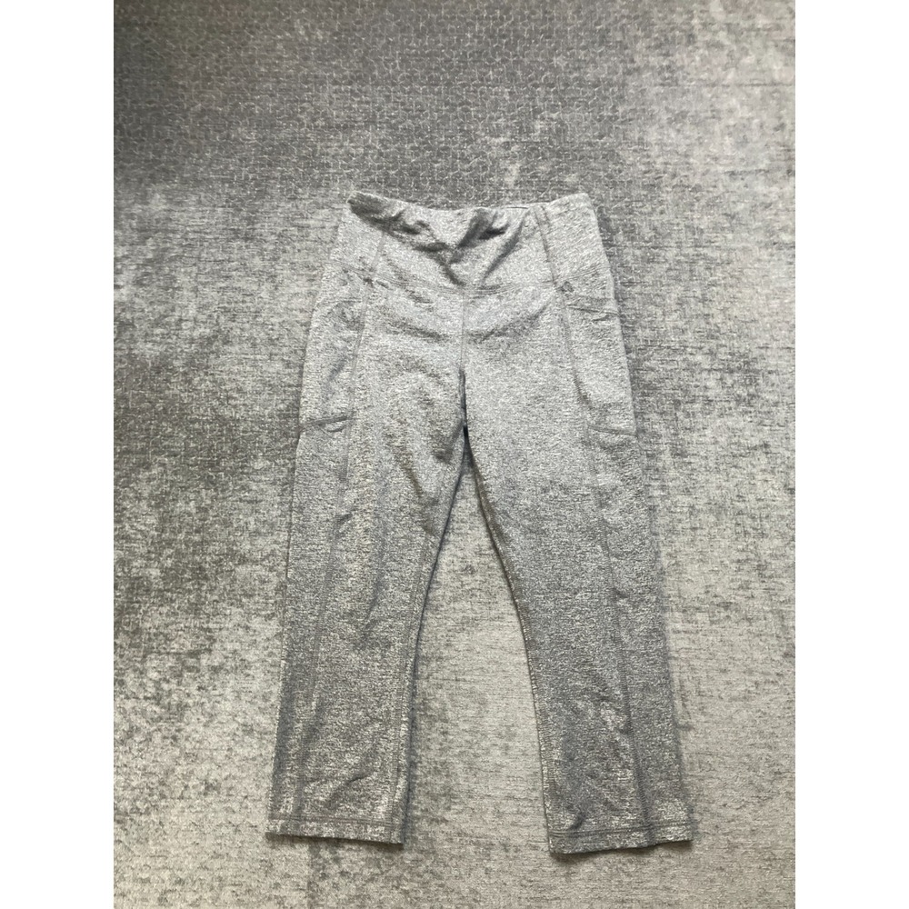 Avia Capri Leggings Womens XS 0-2 Heather Gray Stretch High Rise Gym Workout